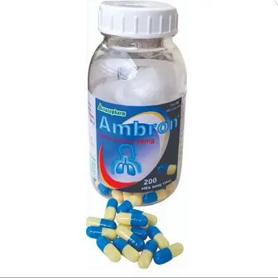Thuốc Ambron 30mg Vacopharm điều trị viêm phế quản, hen phế quản (Chai 200 viên)